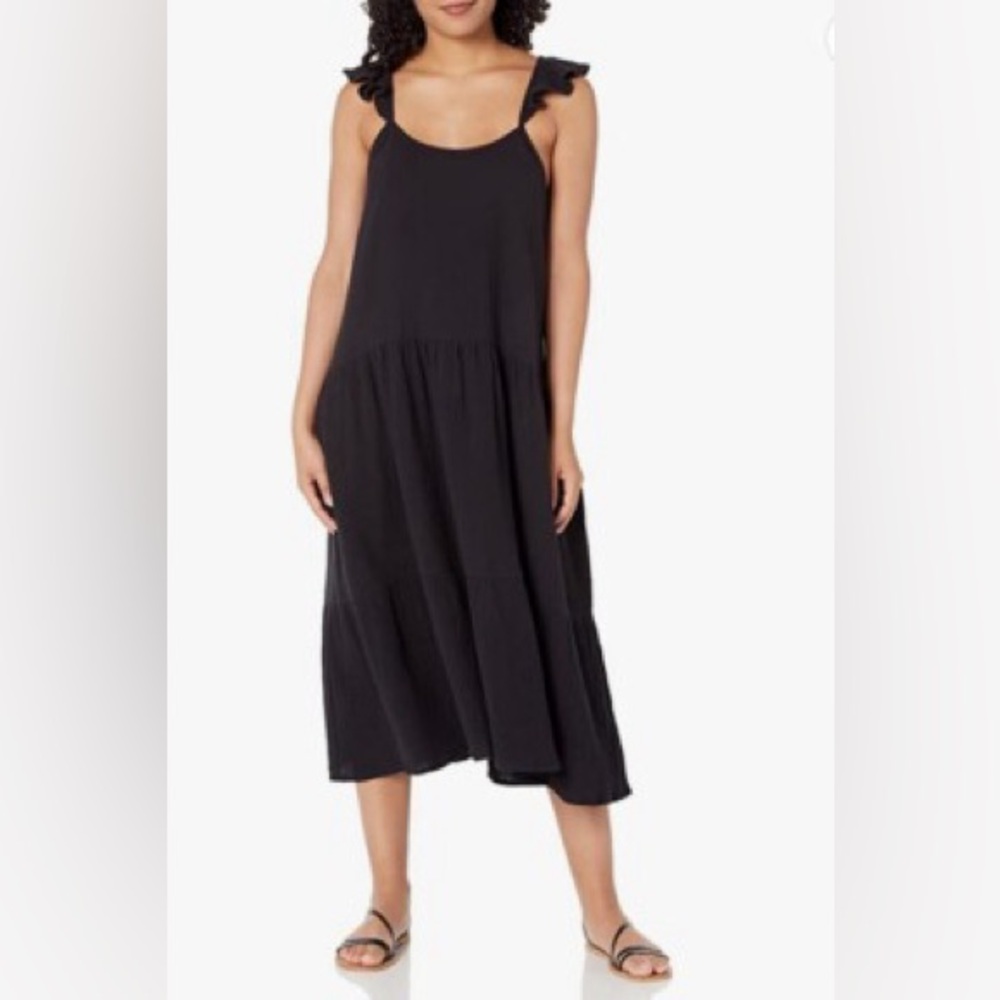 Buffalo David Bitton Black Midi Dress medium